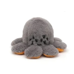 Peluche Halloween réversible araignée et citrouille