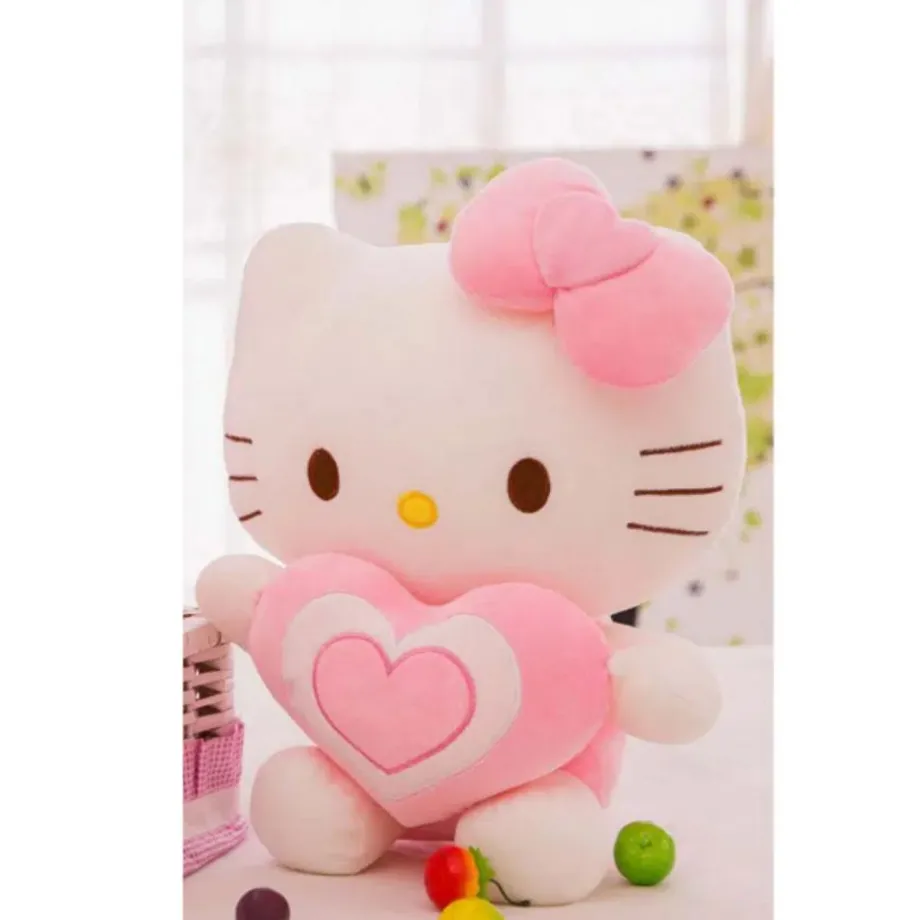 Peluche Hello Kitty douce cœur amour enfant câlin