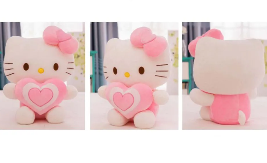 Peluche Hello Kitty douce cœur amour enfant câlin