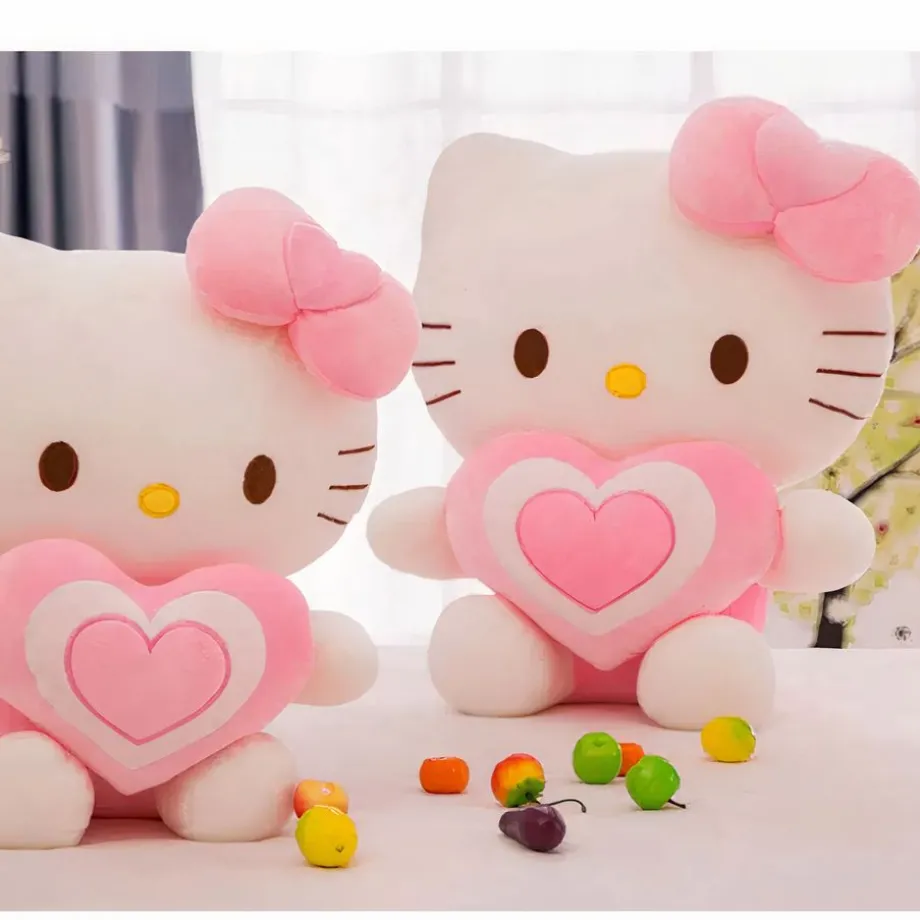 Peluche Hello Kitty douce cœur amour enfant câlin