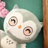 Peluche hibou vert kawaii doux pour déco enfant