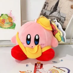 Peluche Kirby casquette jaune mignon doux collection gaming