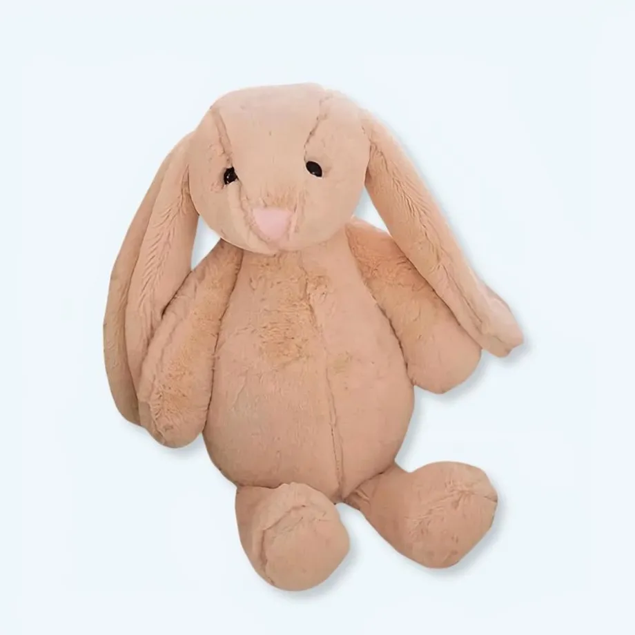 Peluche lapin beige Kawaii doux et câlin pour enfants