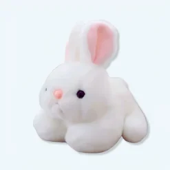 Peluche lapin blanc câlin douceur enfant chambre