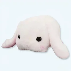 Peluche lapin blanc doux câlin pour chambre enfant