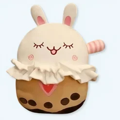 Peluche lapin joyeux doux compagnon enfant câlin