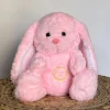 Peluche lapin rose veilleuse douce sommeil enfant