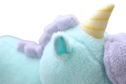 Peluche licorne bonbon bleu et rose