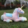 Peluche licorne cheval rose doux câlin enfant rêveur