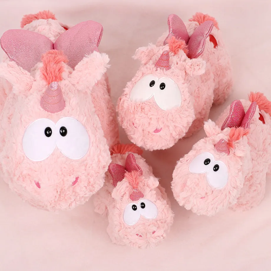 Peluche licorne coloré à poils épais