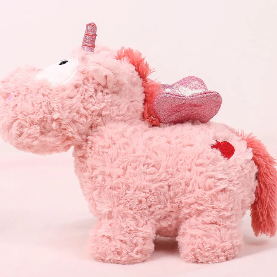 Peluche licorne coloré à poils épais
