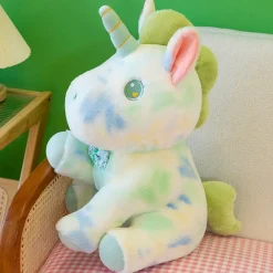 Peluche licorne douce pastel et arc en ciel