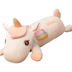 Peluche licorne géante en coussin doux et confortable