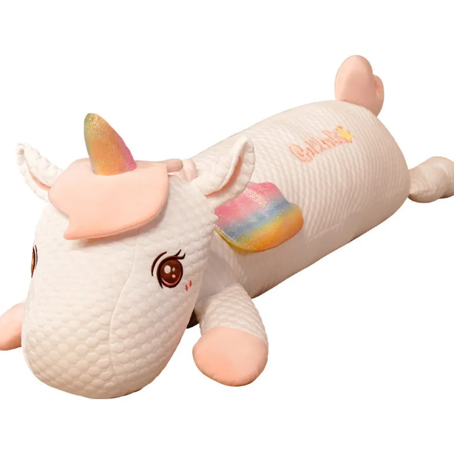Peluche licorne géante en coussin doux et confortable