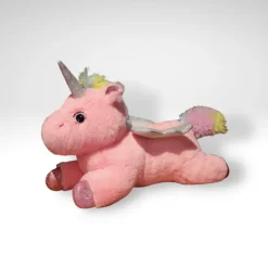 Peluche licorne multicolore éclairé