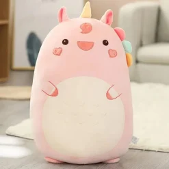 Peluche licorne squishmallow rose et souriante