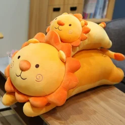 Peluche lion orange content