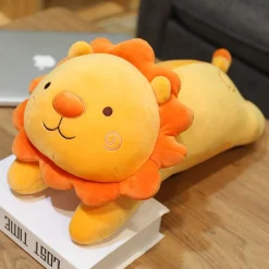 Peluche lion orange content