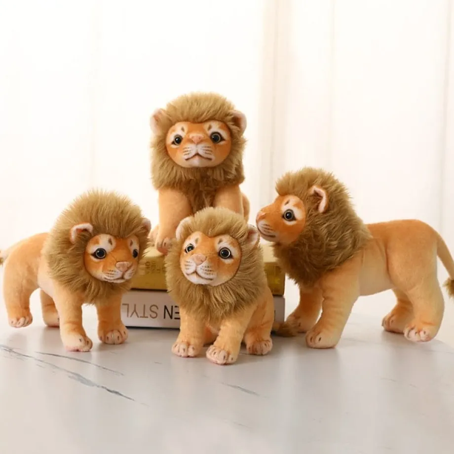 Peluche lion petit à la crinière douce