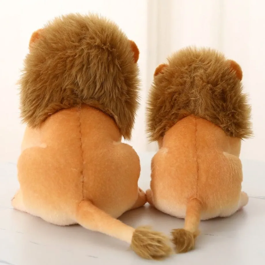 Peluche lion petit à la crinière douce