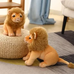 Peluche lion petit à la crinière douce