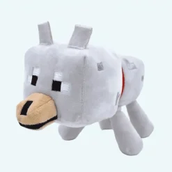 Peluche loup Minecraft douce enfant jeu câlin