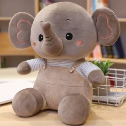 Peluche éléphant en blouse