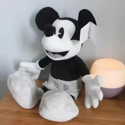 Peluche Mickey Mouse en noir et blanc