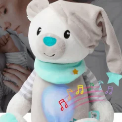 Peluche ours musical doux veilleuse nuit apaisante