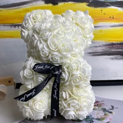 Peluche ourson en rose Saint-Valentin