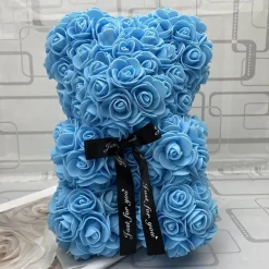 Peluche ourson en rose Saint-Valentin