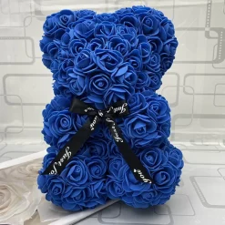 Peluche ourson en rose Saint-Valentin