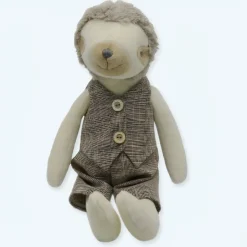 Peluche paresseux beige câlin doux chambre enfant