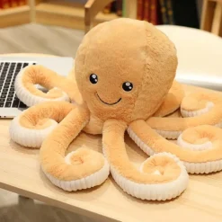 Peluche pieuvre contente et colorée