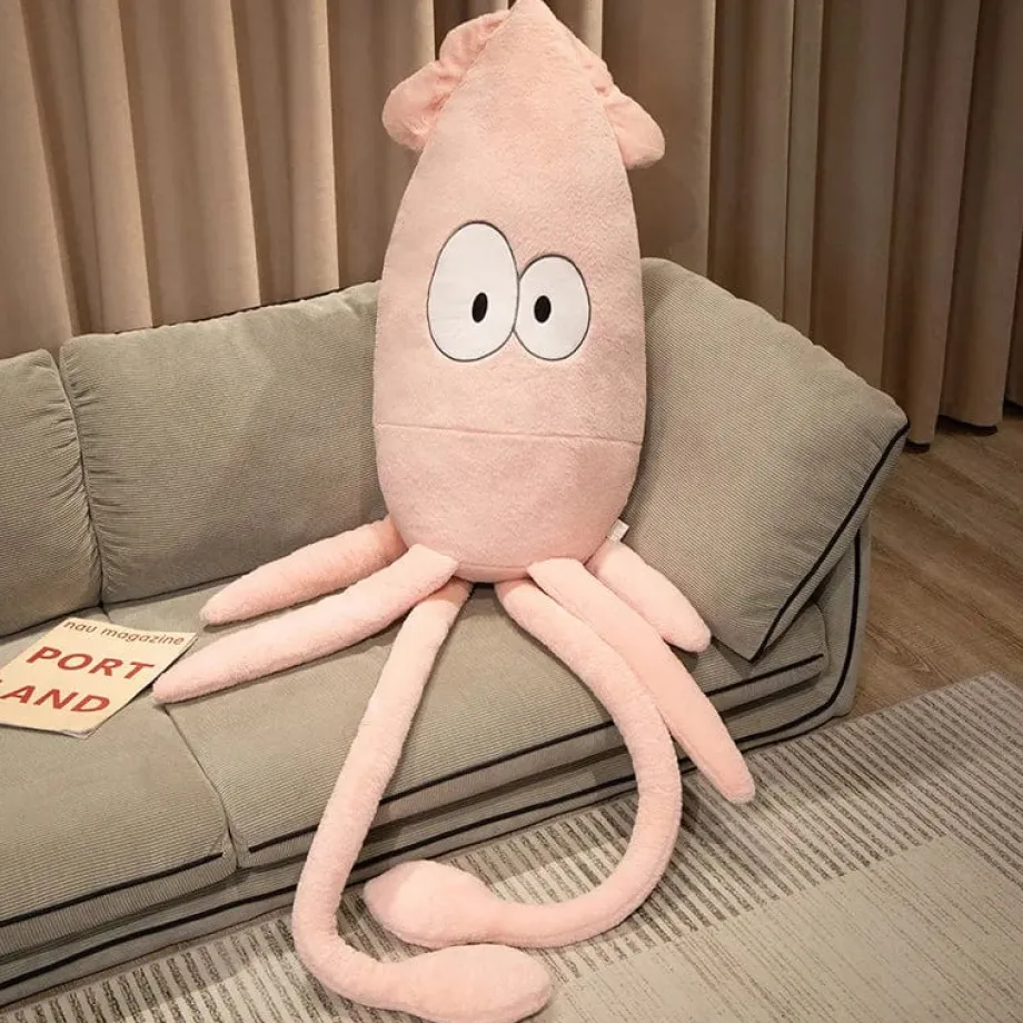 Peluche pieuvre géante aux gros yeux