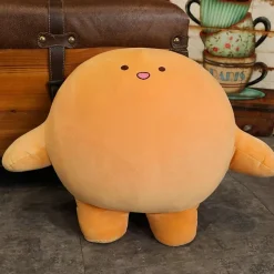 Peluche pieuvre Kirby orange douce câlin enfant