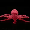 Peluche pieuvre rouge réaliste