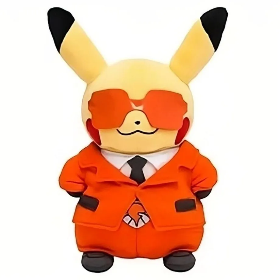 Peluche Pikachu adorable costume rouge enfant câlin