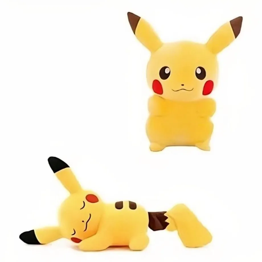 Peluche Pikachu dormeur jaune doux collection kawaii