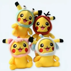 Peluche Pikachu porte-clés chapeau enfant Pokémon doux