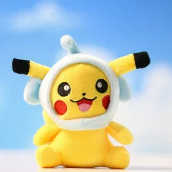 Peluche Pikachu porte-clés chapeau enfant Pokémon doux