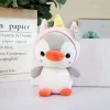 Peluche pingouin magique licorne douce peluche câline