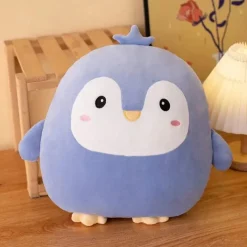 Peluche pingouin ronde douce enfant hiver câlin