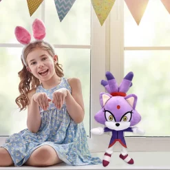 Peluche princesse Blaze chat doux Sonic câlin enfant