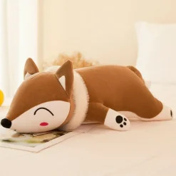 Peluche renard calme et endormi