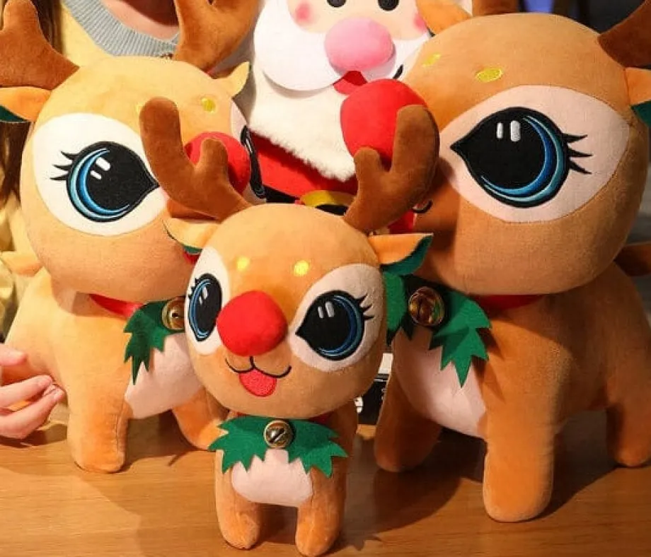 Peluche renne du père Noël