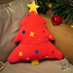 Peluche sapin de Noël coloré