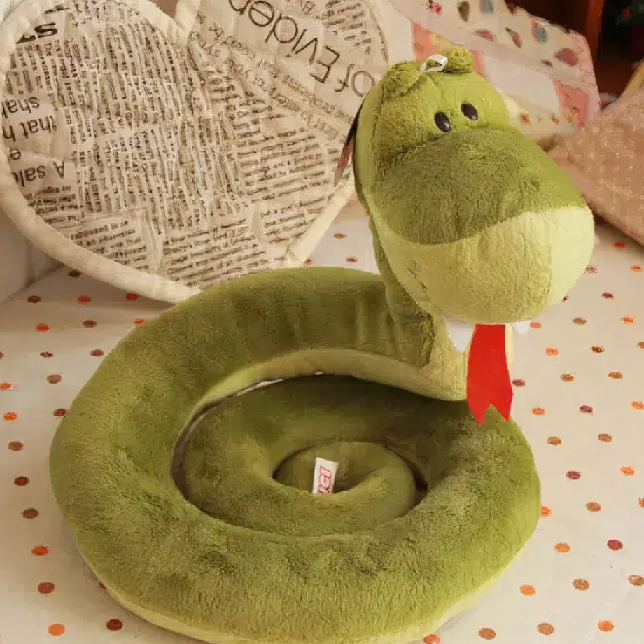 Peluche serpent doux enfant animal sonore réaliste