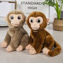 Peluche singe bavard et expressif