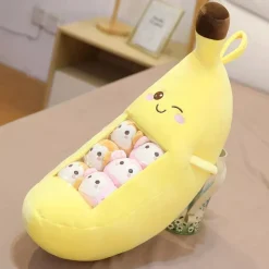 Peluche squishmallow banane géante